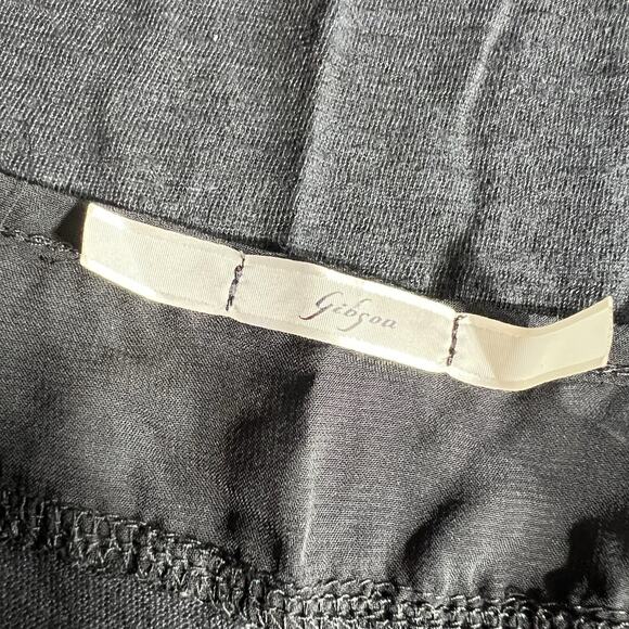 Gibson Womens Linen Tank Top Sheer Shoulder Pullover Preppy Minimalist Large - Picture 6 of 8